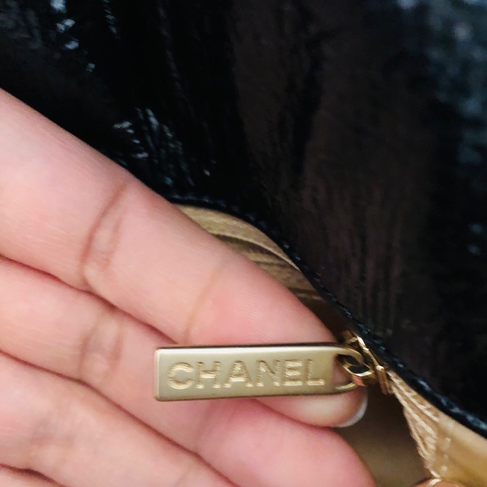 Chanel black patent leather rock chain accordion - Picture 13 of 16